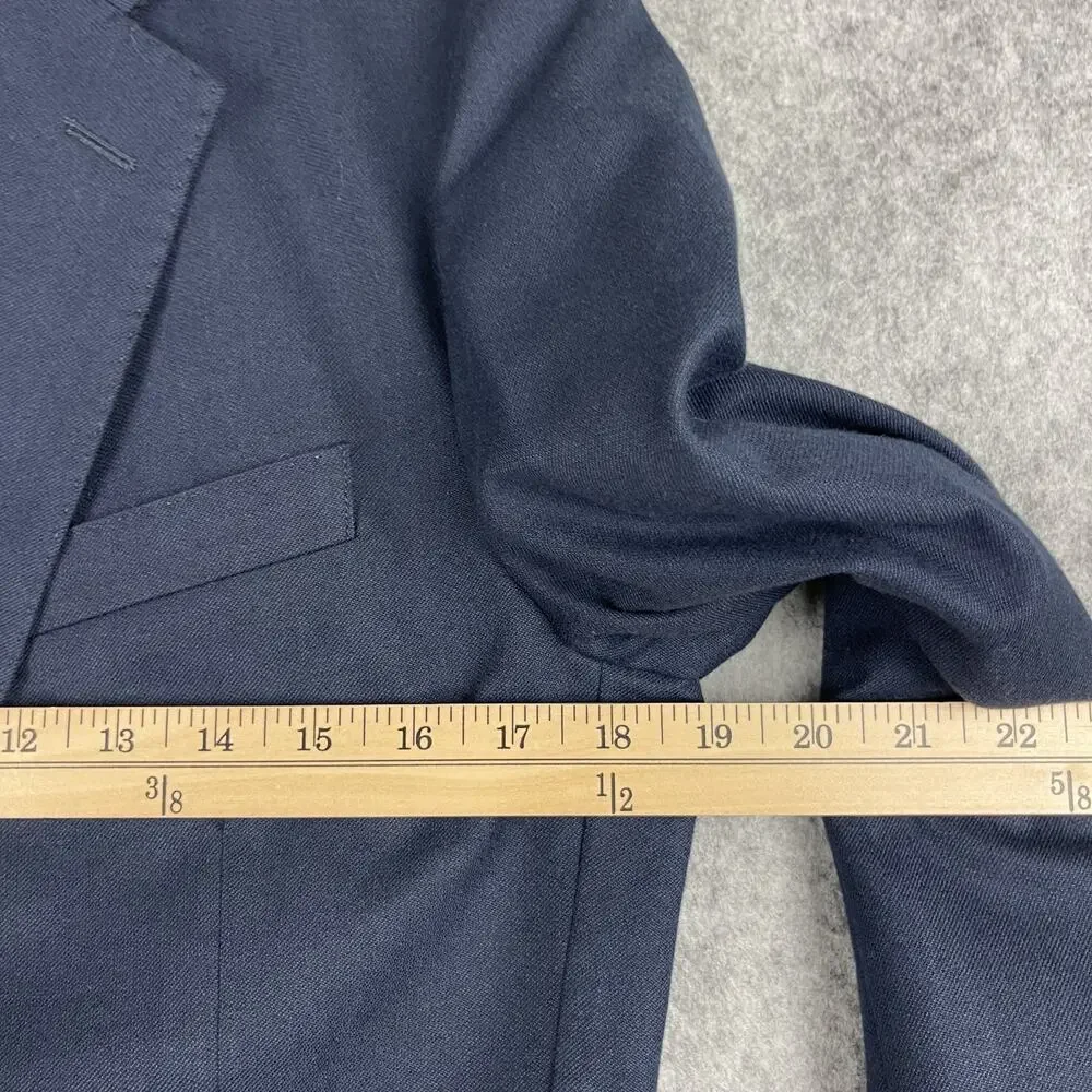J Crew Ludlow Blazer Sport Coat Mens 36R Blue Slim Fit Unstructured Moon Fabric‎